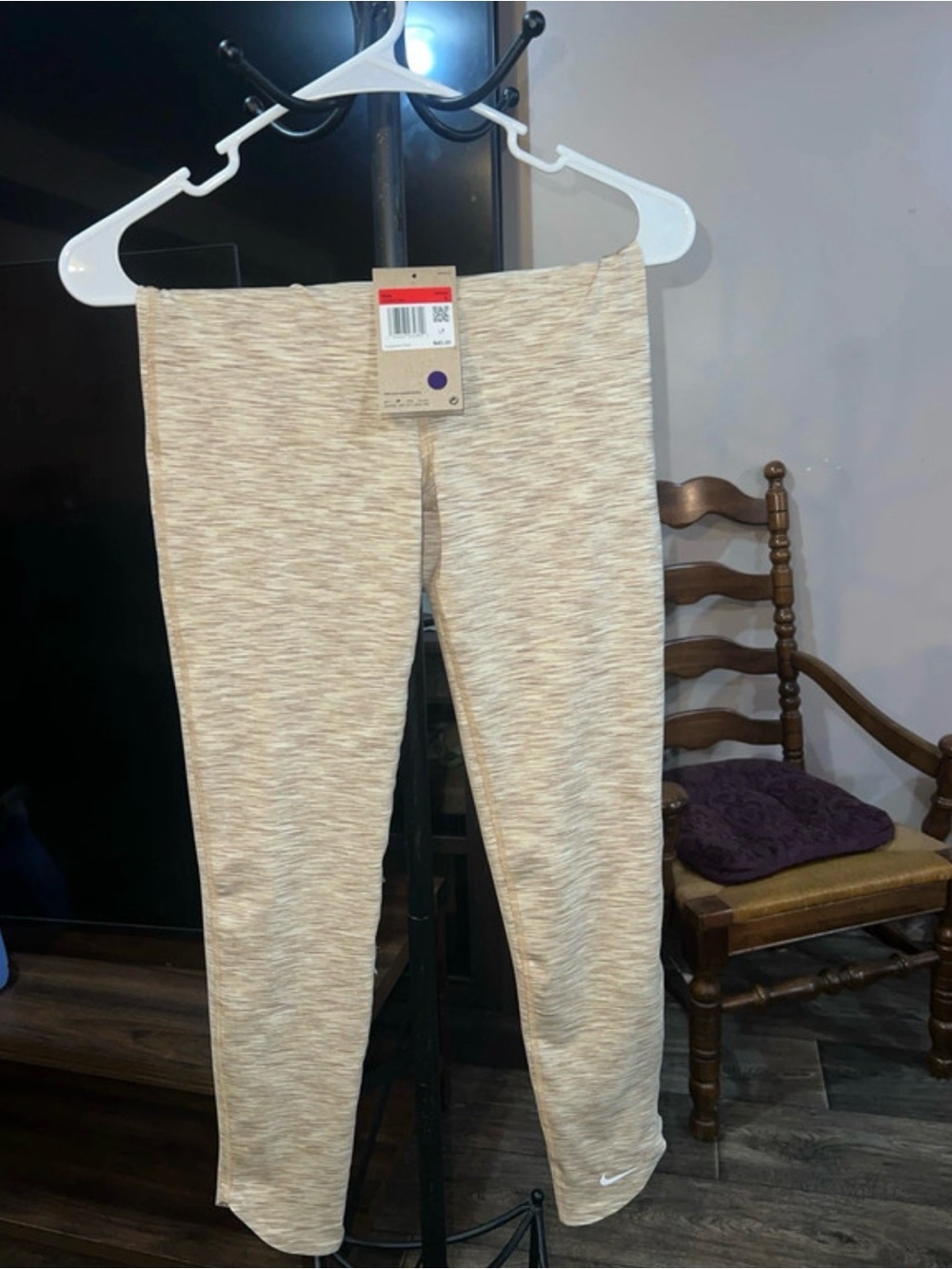 Nike Kids Heathered Cream Leggings
